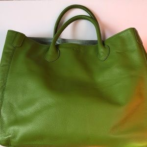 BECK Tote bag, green Large sz.